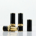 P91 4.3g low MOQ in stock ready to ship high quality black body gold tube empty round lipstick tube